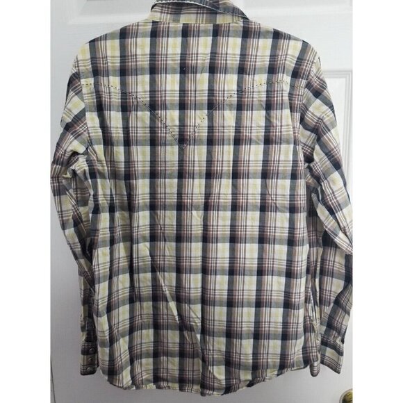 Vintage Wrangler "American Cowboys Choose" Pearl Snap Mens Med. Contrast Stitch - Picture 2 of 9